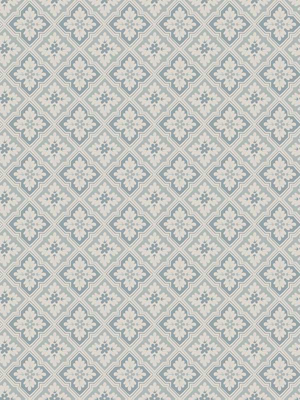 Scalamandre WSB00160482 Edvin Misty Blue Wallpaper