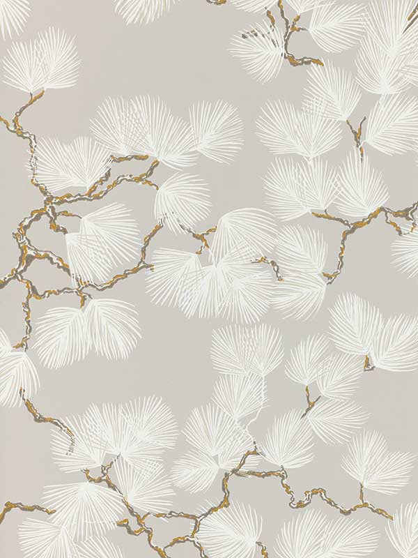 Scalamandre WSB00210804 Pine Grey Wallpaper