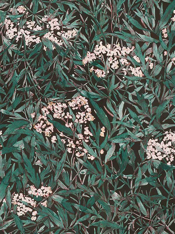 Scalamandre WSB00810225 Malin Black Wallpaper