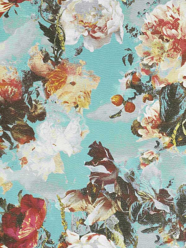 Scalamandre WH000013301 Flamboyant Bleuet Wallpaper