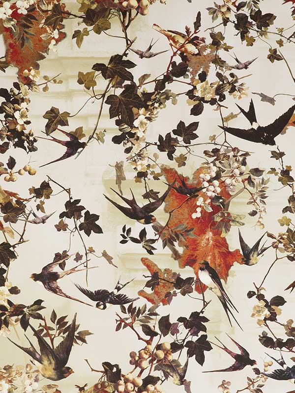 Scalamandre WH000013306 Hirondelles Printemps Wallpaper