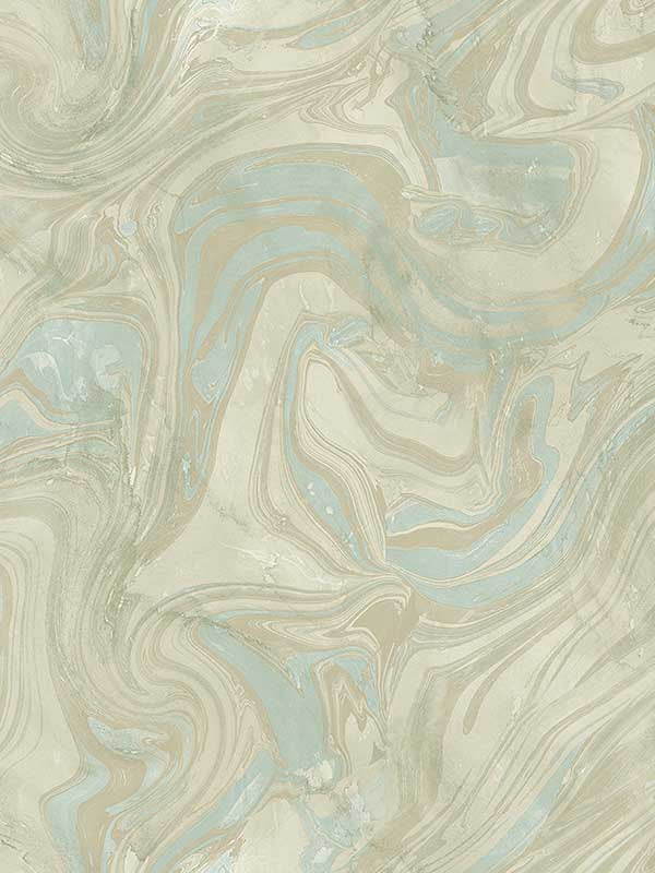 Scalamandre WMAST040910 Petra Turquoise Wallpaper