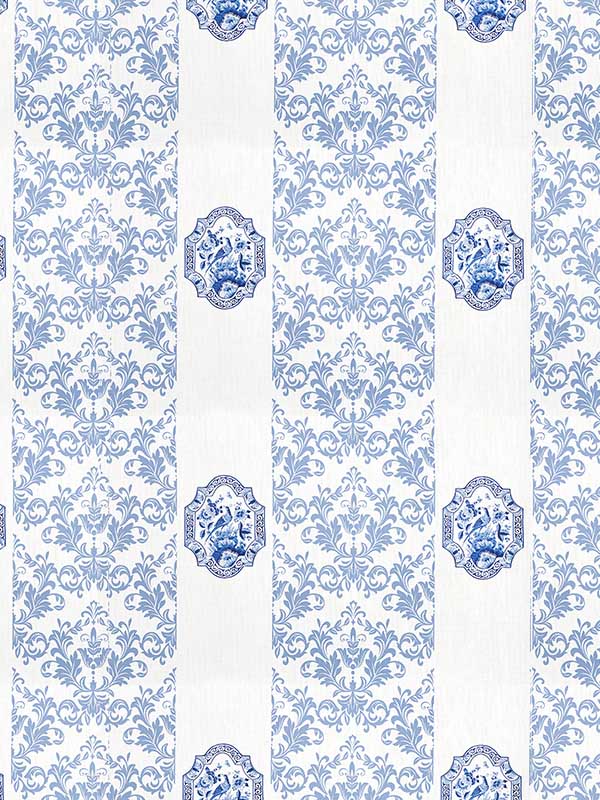 Scalamandre WNM0001IMPE Imperial White Wallpaper