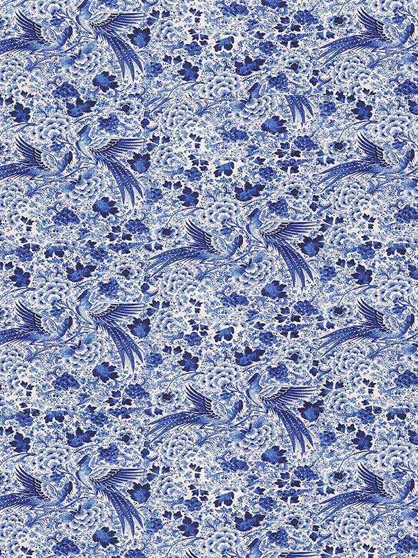 Scalamandre WNM0001INSP Inspiration Blue Wallpaper