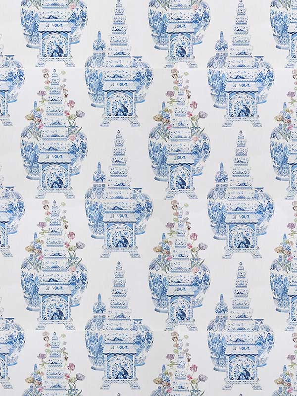 Scalamandre WNM0001MSTP Masterpieces Tulip White Wallpaper