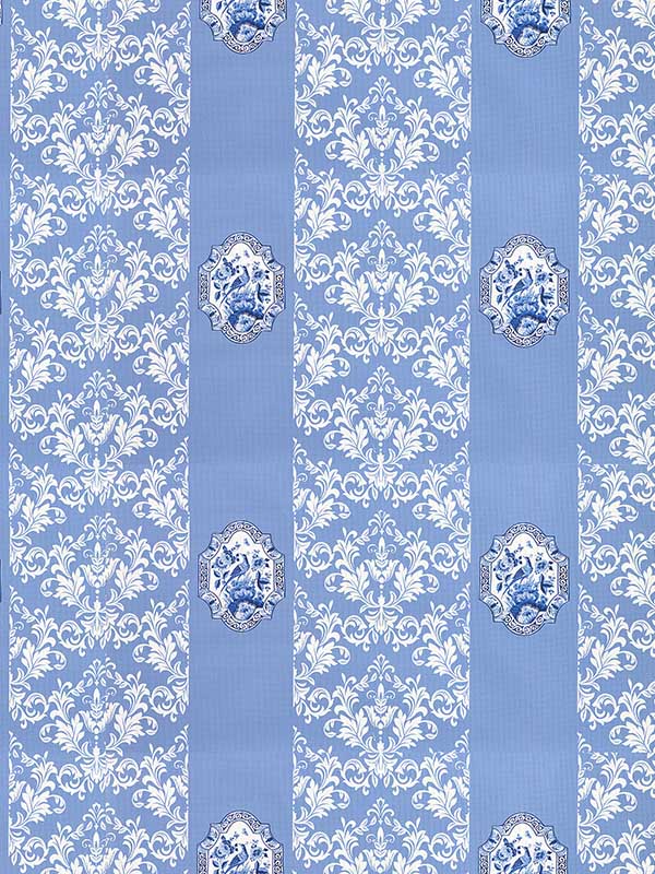 Scalamandre WNM0002IMPE Imperial Blue Wallpaper