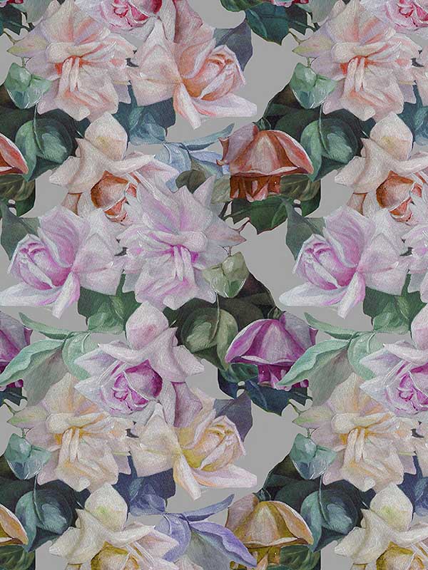 Scalamandre WNM0002PASS Passion French Gray Wallpaper