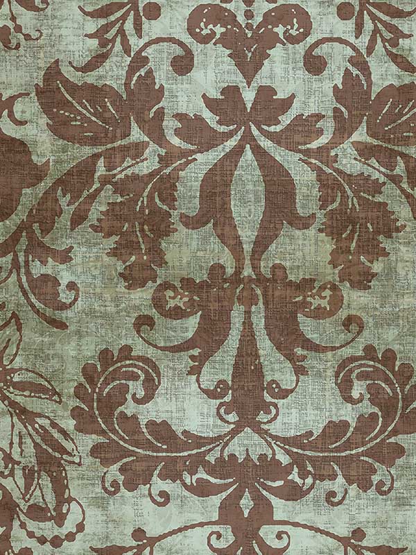 Scalamandre WNM0003PALA Palace Damask Sage Wallpaper