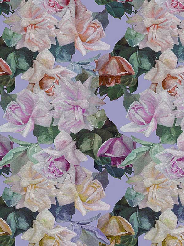 Scalamandre WNM0003PASS Passion Lilac Wallpaper