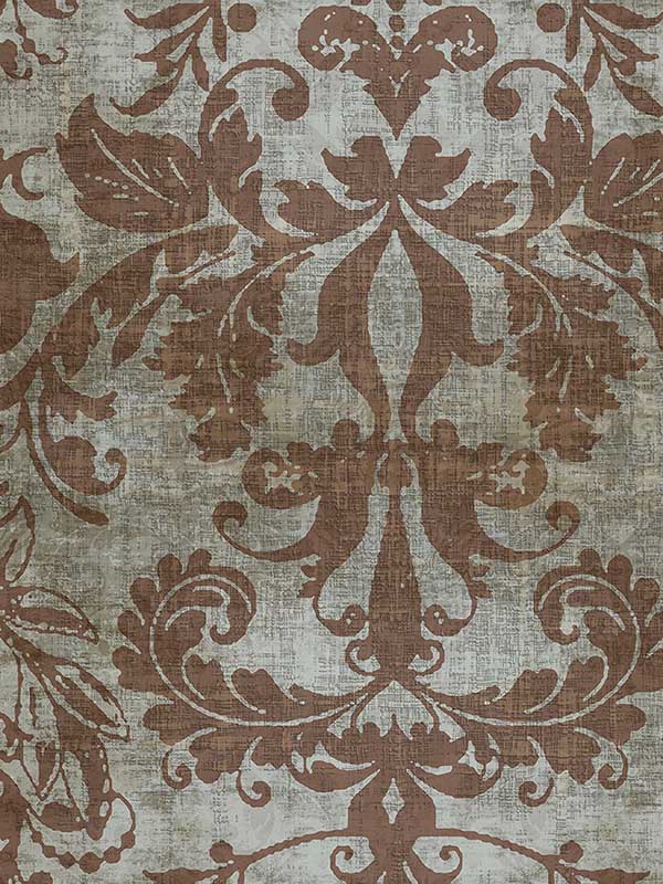 Scalamandre WNM0011PALA Palace Damask Silver Wallpaper