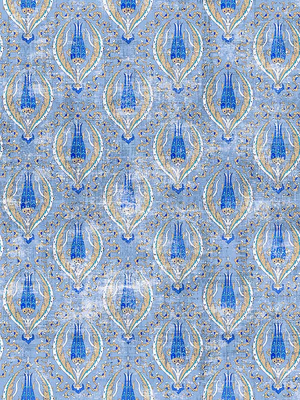 Scalamandre WNM1009BYZA Byzantine Jewel Classic Wallpaper