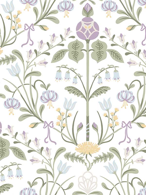 Scalamandre WSB00010154 Till Carl Lilac Wallpaper