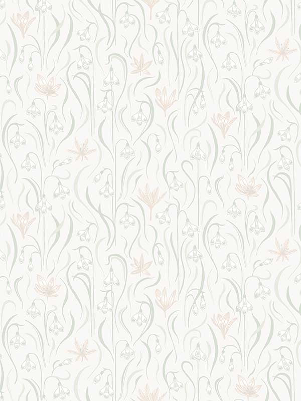 Scalamandre WSB00010157 Signe Spring Green Wallpaper