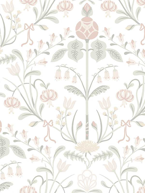 Scalamandre WSB00030154 Till Carl Powder Pink Wallpaper