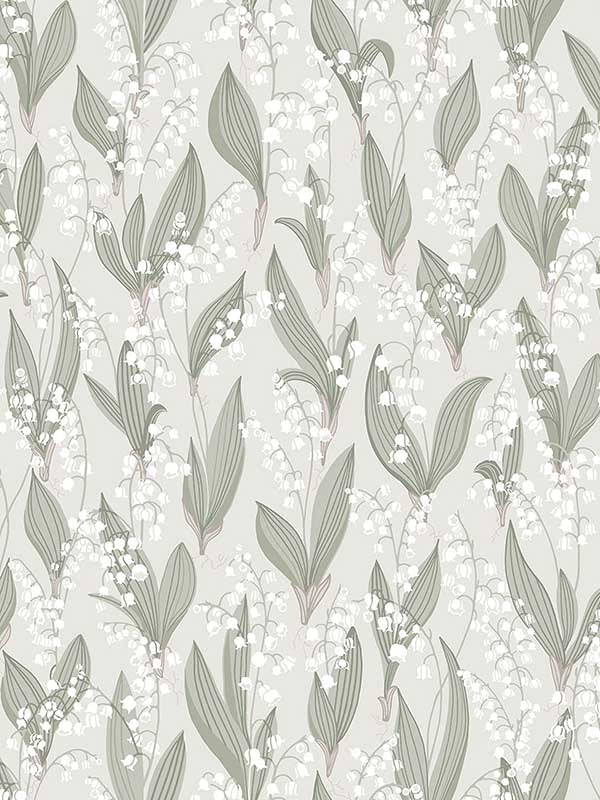 Scalamandre WSB00180479 Liljekonvalj Spring Green Wallpaper