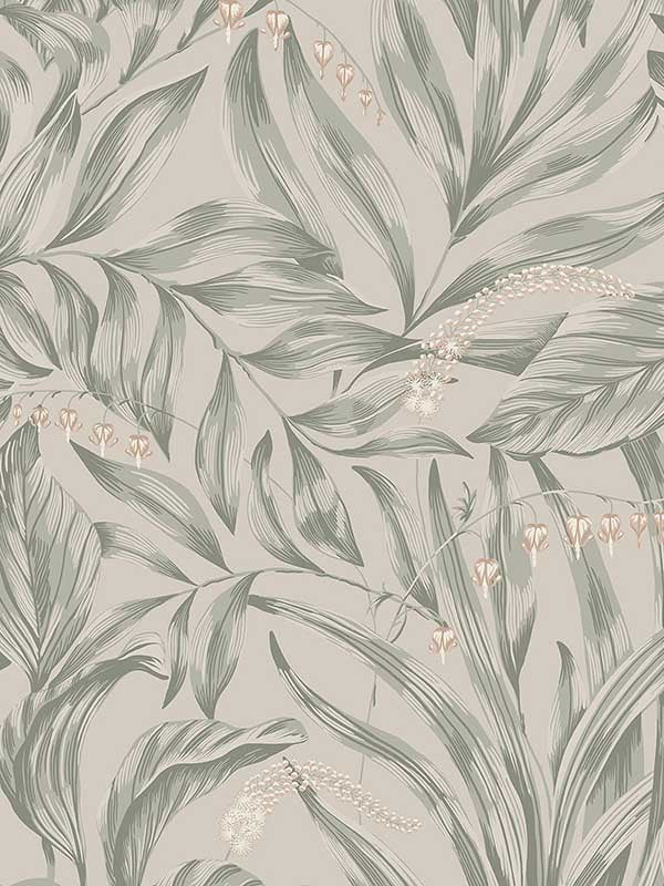 Scalamandre WSB00180837 Elin Sage Green Wallpaper