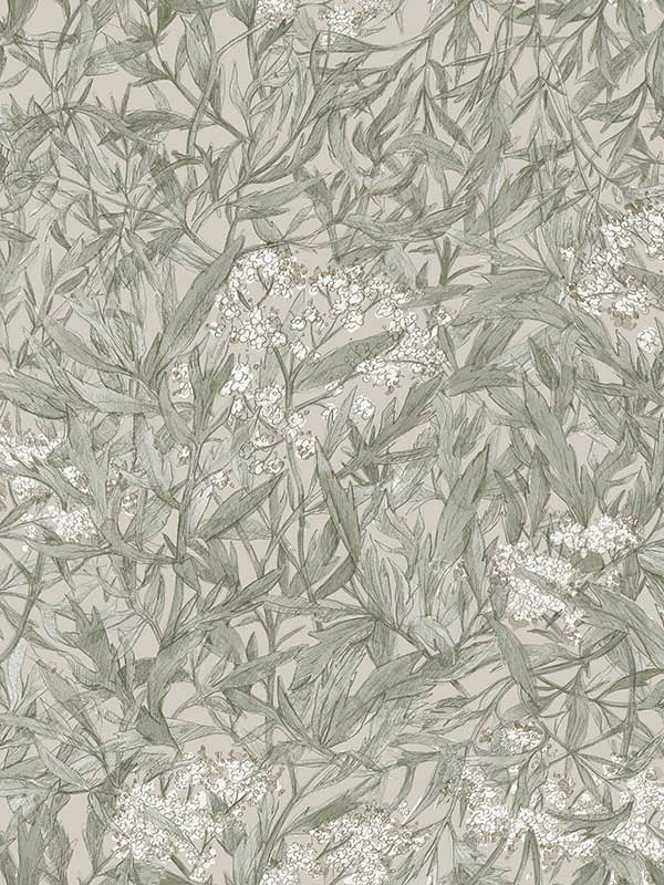 Scalamandre WSB00280225 Malin Sage Green Wallpaper