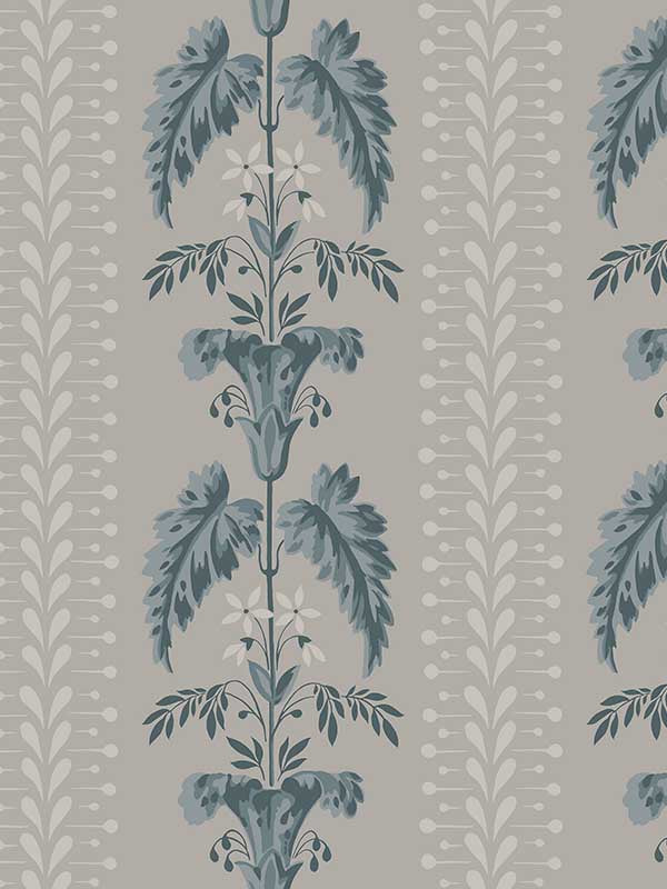 Scalamandre WSB00360831 Sophie Indigo Blue Wallpaper