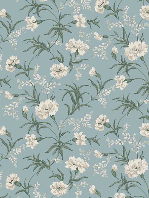 Scalamandre WSB00370832 Emilie Sky Blue Wallpaper