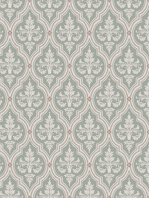 Scalamandre WSB00380829 Lillie Garden Green Wallpaper