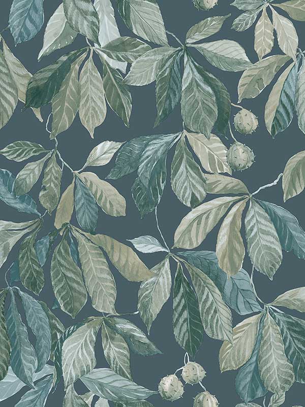 Scalamandre WSB00461014 Kersti Indigo Wallpaper