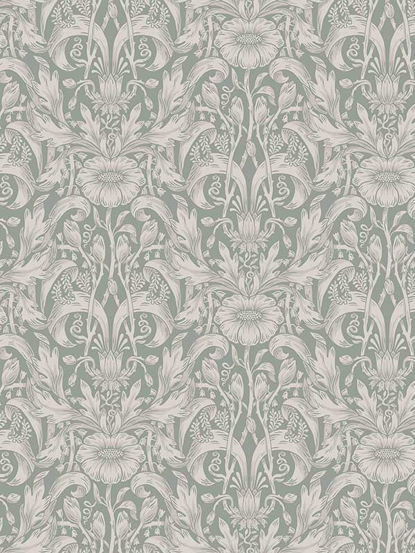 Scalamandre WSB00480835 Emil Garden Green Wallpaper