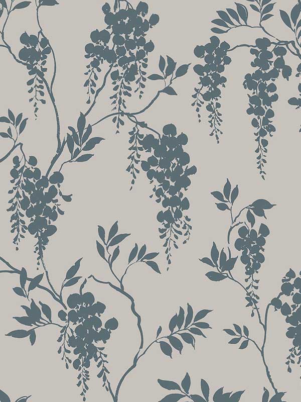 Scalamandre WSB00560833 Hedvig Petrol Wallpaper