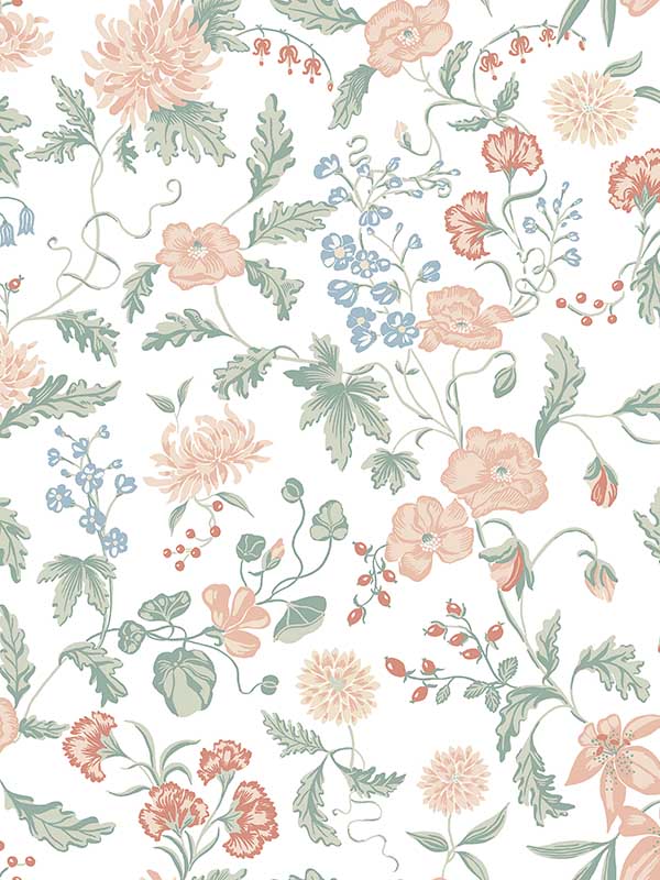 Scalamandre WSB006601016 Till Karin Spring Green Wallpaper