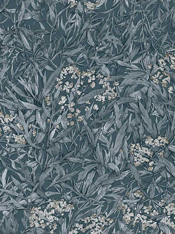 Scalamandre WSB00660225 Malin Indigo Blue Wallpaper