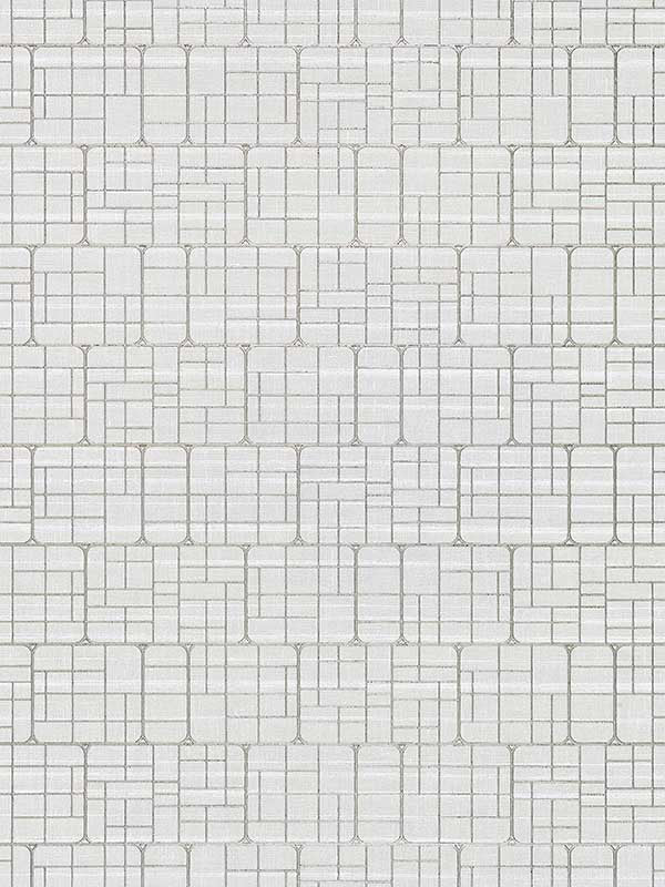 Scalamandre WTT661514 Mechanical Workmanship Frost Wallpaper