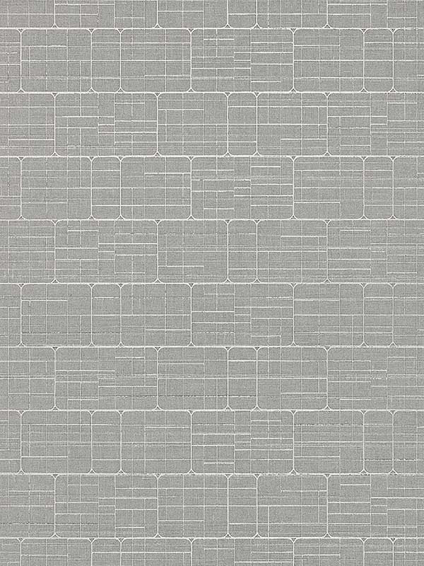 Scalamandre WTT661515 Mechanical Workmanship Gunmetal Wallpaper