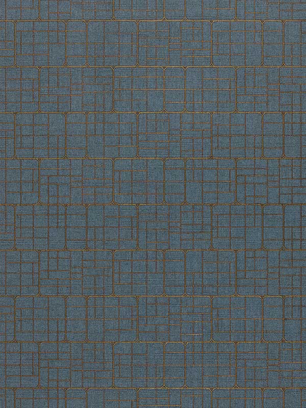 Scalamandre WTT661516 Mechanical Workmanship Sapphire Wallpaper