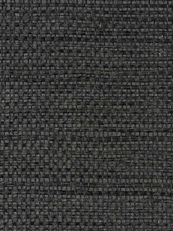 Scalamandre WTW0406SIMP Simply Sisal Noir Wallpaper