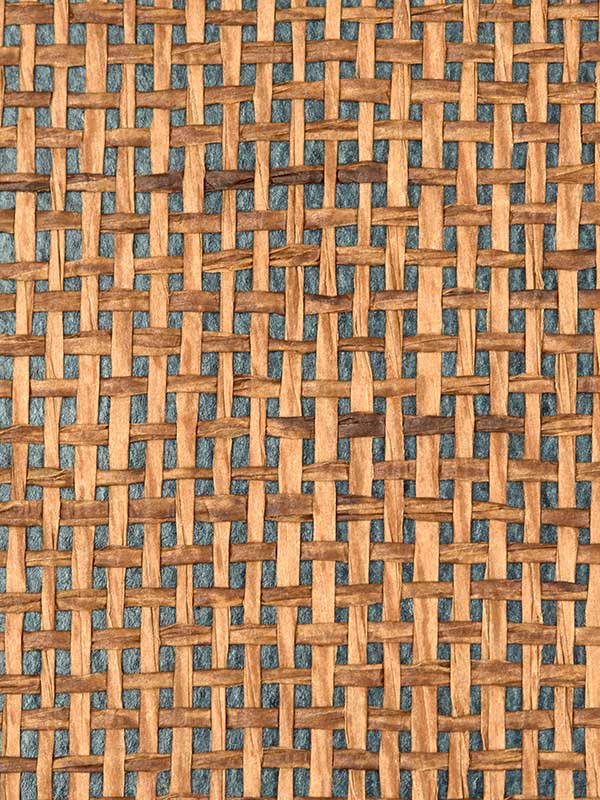 Scalamandre WTW0429WOOD Woodland Weave Blue Wallpaper