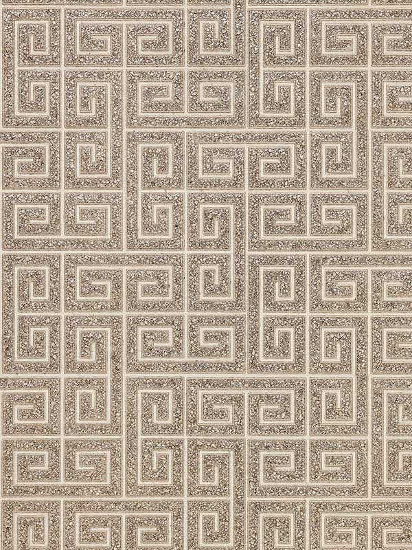 Scalamandre SC0002WP88557 Fret Mosaic Grasscloth Tiger Eye Wallpaper