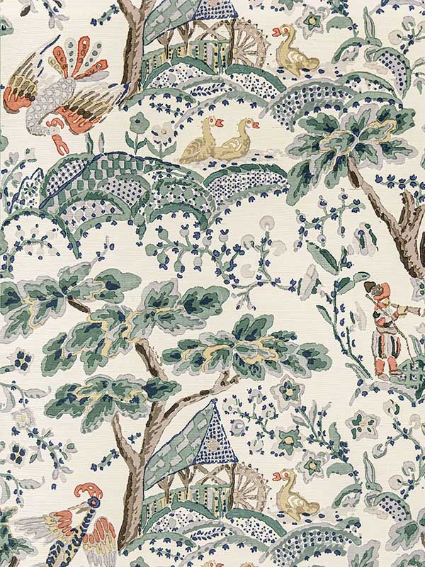 Scalamandre SC0002WP88588 Kelmescott Leaf On Ivory Wallpaper