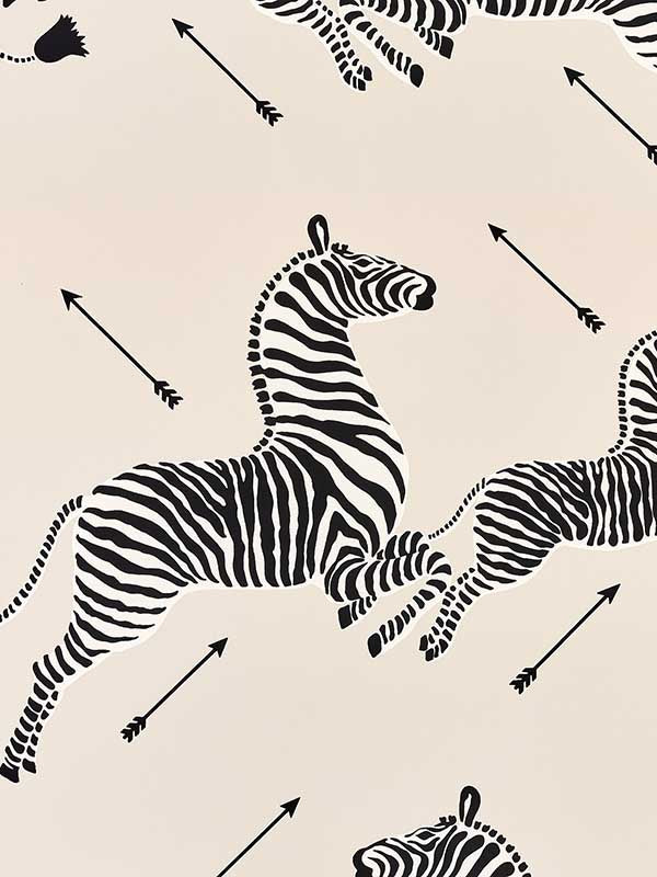 Scalamandre SC0013WP81388M Zebras Sandstone Wallpaper