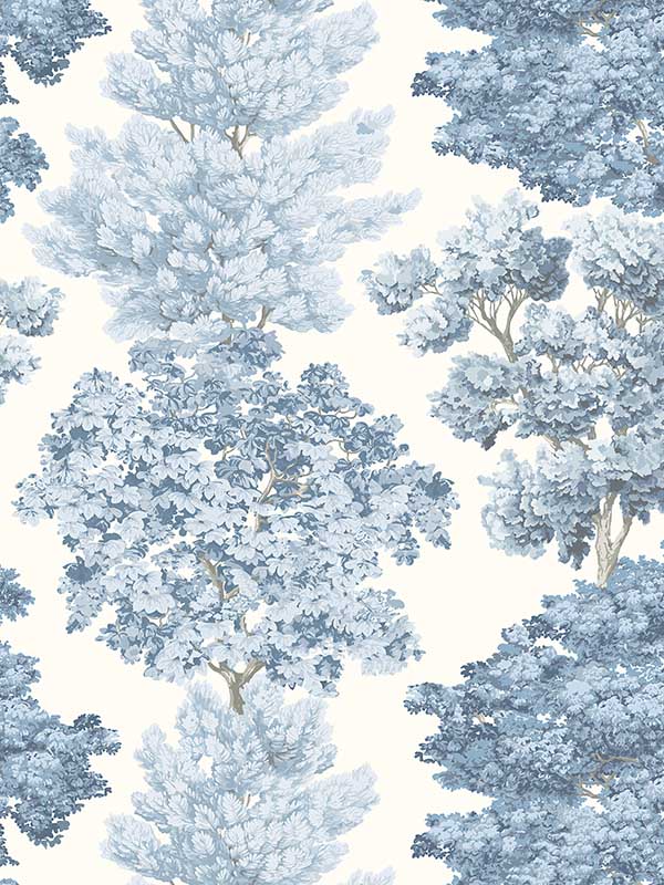 Scalamandre WW0002WP88583D Central Park Light Blue Wallpaper