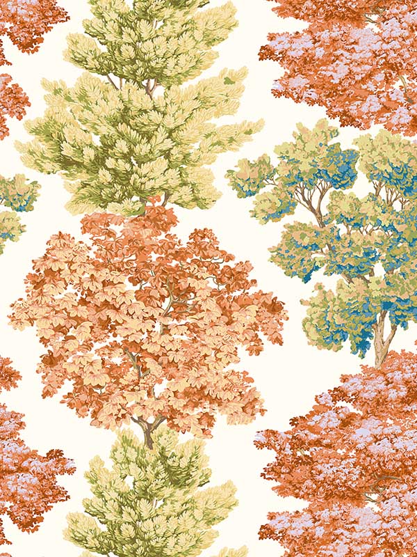Scalamandre WW0003WP88583D Central Park Autumn Wallpaper