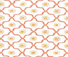 Quadrille - Longfellow - 306320W-02WWP - Orange Yellow
