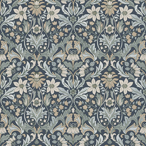 Schumacher - BlomsterfroJd - Indigo - 3292 - Wallpaper