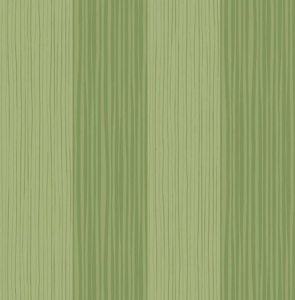 Seabrook Stripes Lime Green Wallpaper