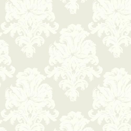 Seabrook Montserrat Light Taupe And Off-White Wallpaper