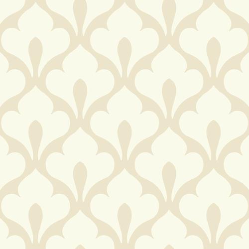 Seabrook Grenada Cream And Off-White Wallpaper