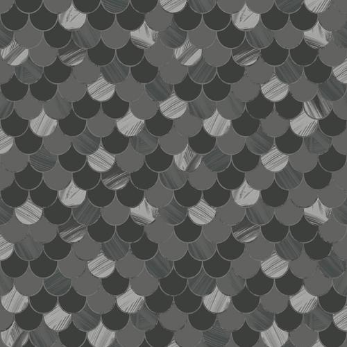 Seabrook Catalina Scales Black, Ocean Blue, Gray, And Metallic Silver Wallpaper