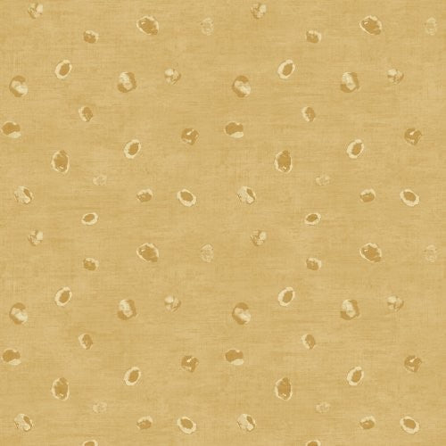 Seabrook Hubble Dots Metallic Gold Wallpaper