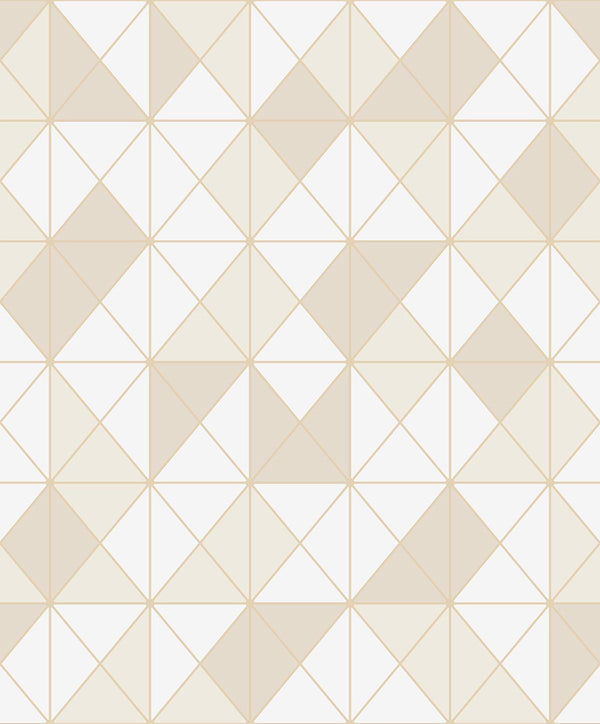 Seabrook Metallic Geo Metallic Gold And Ivory Wallpaper