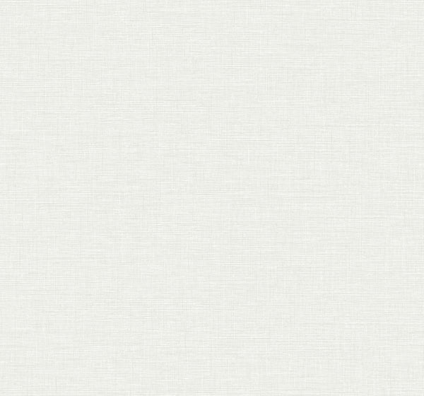 Seabrook Linen Weave Metallic Pearl And Off-White Wallpaper