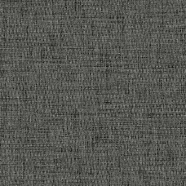 Seabrook Easy Linen Charcoal Wallpaper
