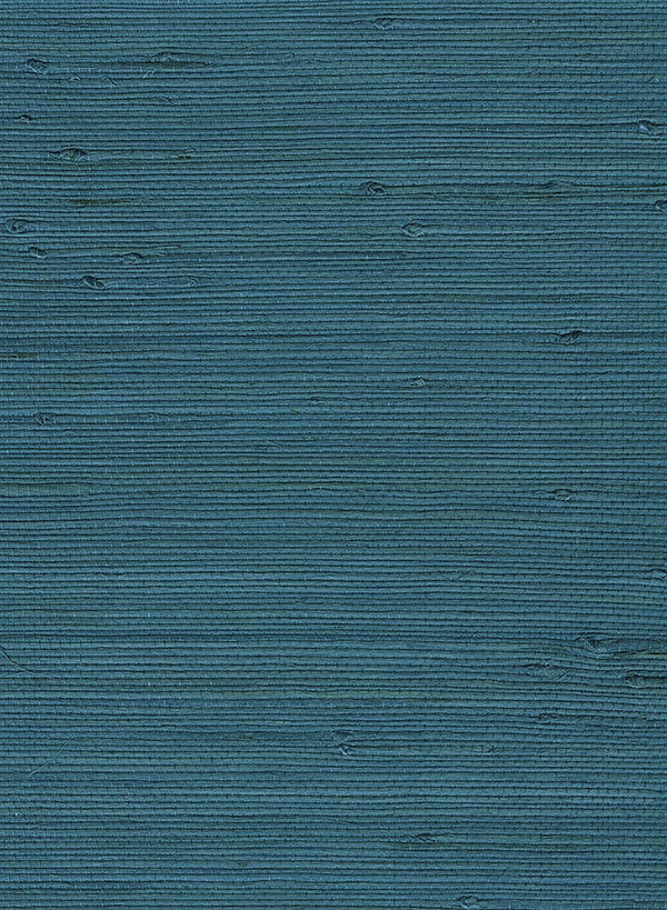 Seabrook Jute Blue Wallpaper